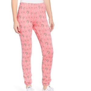 Wildfox tropical Christmas tree joggers S